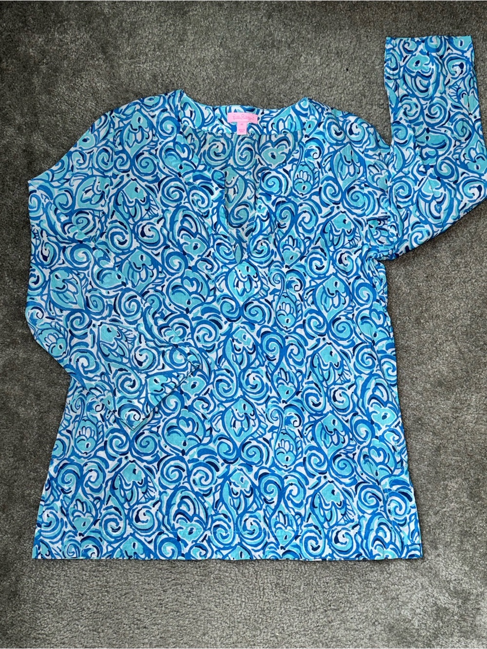 Lilly Pulitzer chasing tail Amelia Island tunic; medium